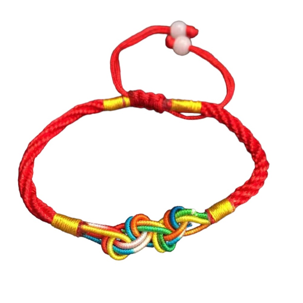 4/$20!!!   Handwoven Red Multicolored Ethnic Adjustable Bracelet
